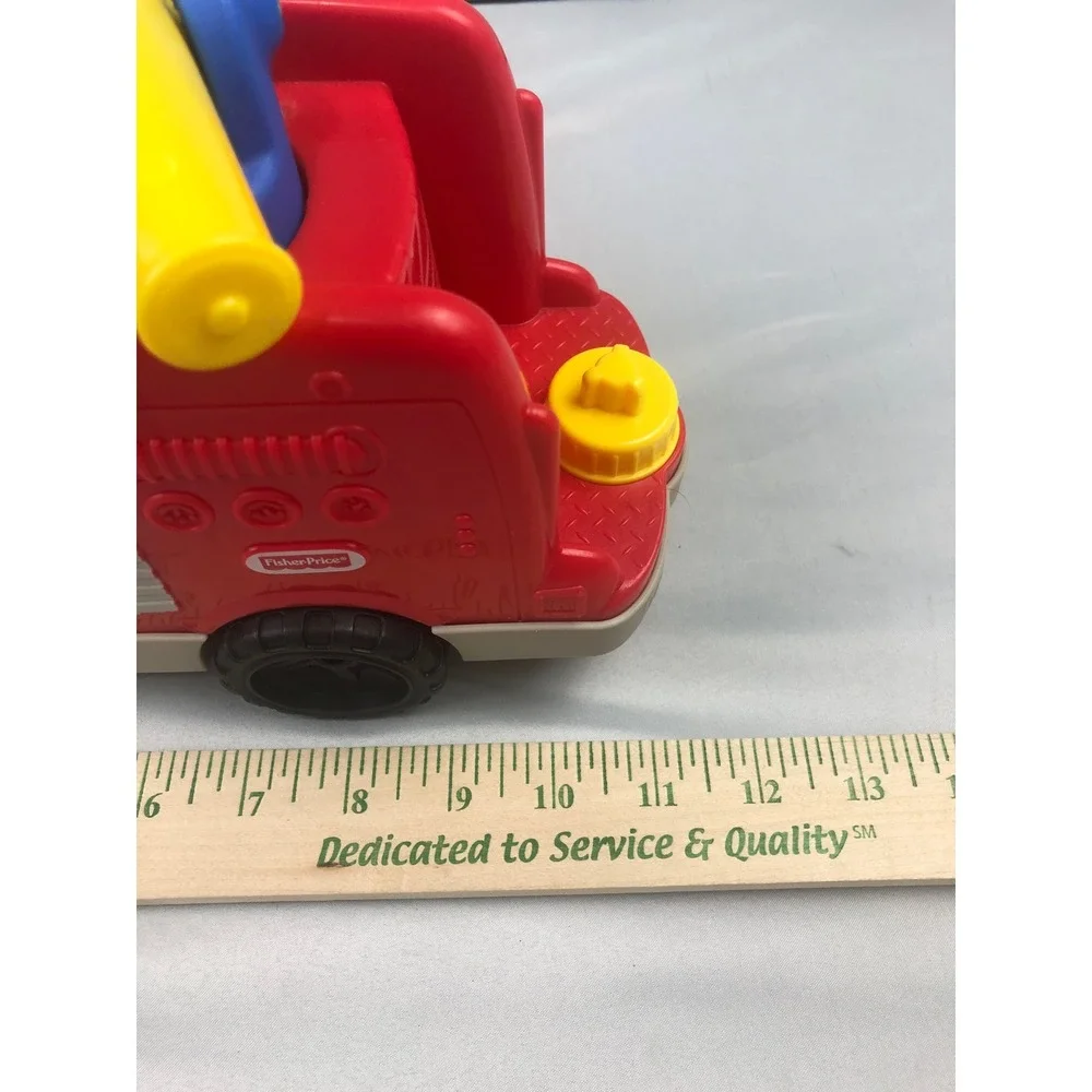 Fisher Price Musical Fire Truck Red 2016 Toy Vehicle, No Little People, Works